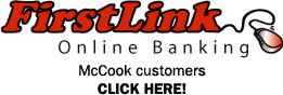 First Link Online Banking for First Central Bank Customers in McCook, Nebraska